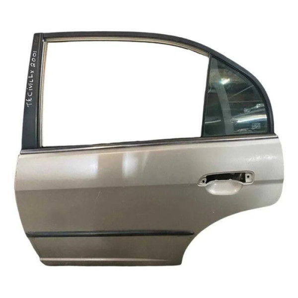 Porta Traseira Esquerda Honda Civic 2001 2002 2003 A 2006 Traseira Esquerda Branco