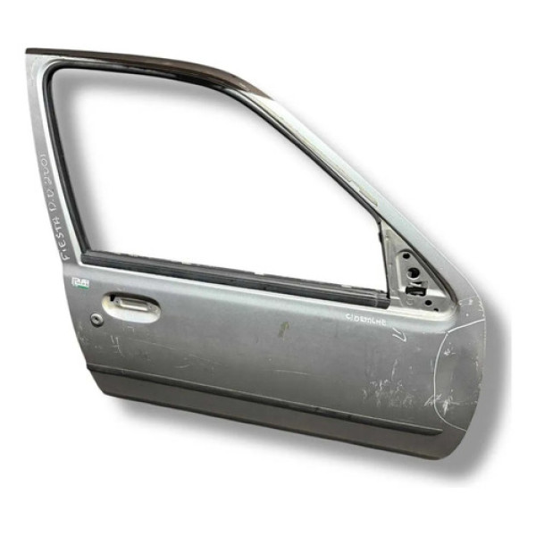 Porta Dianteira Direita Ford Fiesta 2000 2001 Com Detalhe Dianteira Direita Prateado