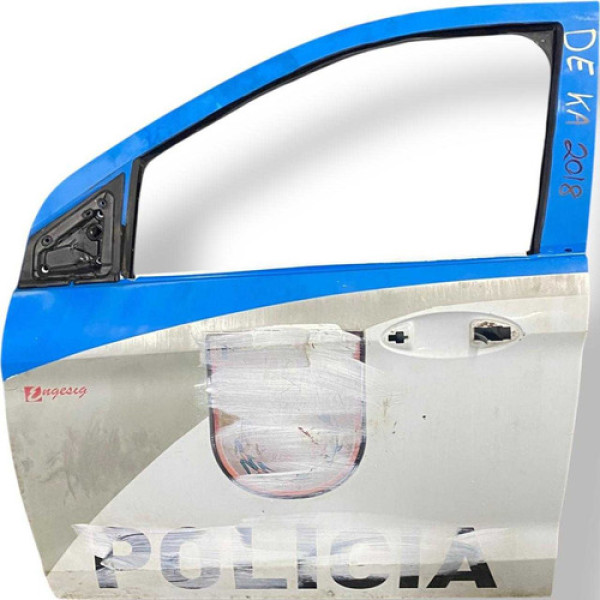 Porta Dianteira Esquerda  Ford Ka 2017 2018 2019 2020 2021 Dianteira Esquerda Azul-turquesa