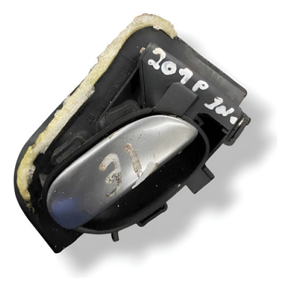 Maçaneta Traseira Esquerda Peugeot 207 Passion 2010 Pa666 Preto Traseira