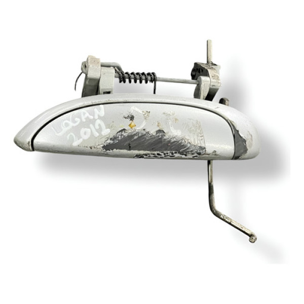 Maçaneta Externa Diant Esquerda Logan 2012 2013 7700433075 - Prateado - Dianteira