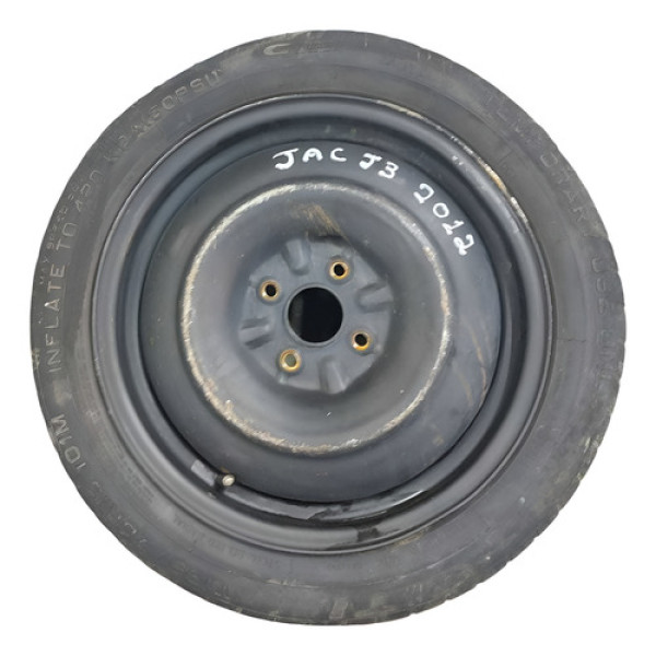 Roda Estepe Com Pneu Aro 15 Jac J3 Turin 1.3 2010 2011 2012 Cinza