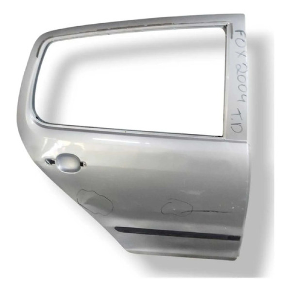 Porta Traseira Direita Volkswagen Fox 2004 A 2006 Detalhes Traseira Direita Prateado