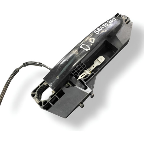 Maçaneta Externa Traseira Direita Fiat Bravo 2012 242566 Preto Traseira