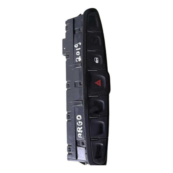 Botão Alerta Trava Portas Sensor Fiat Argo 2019 100252142 Preto