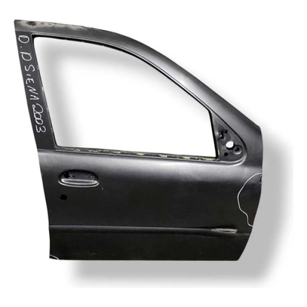 Porta Dianteira Direita Fiat Palio Siena 2002 2003 Detalhe Dianteira Direita Cinza-escuro