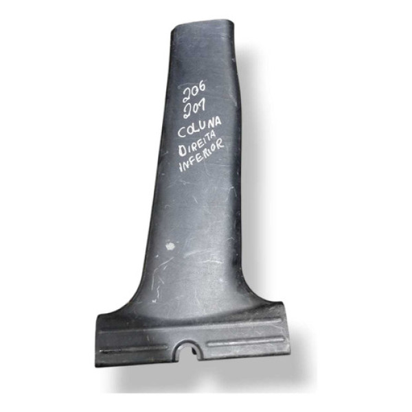 Moldura Coluna Central Direita Peugeot 206 2007 373867240
