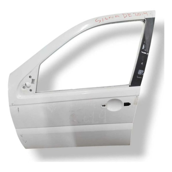 Porta Dianteira Esquerda Fiat Siena 1.0 2014 2015 2016 2017 Dianteira Esquerda Branco