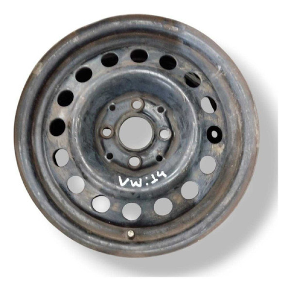 Roda Ferro Aro 14 Volkswagem Preto