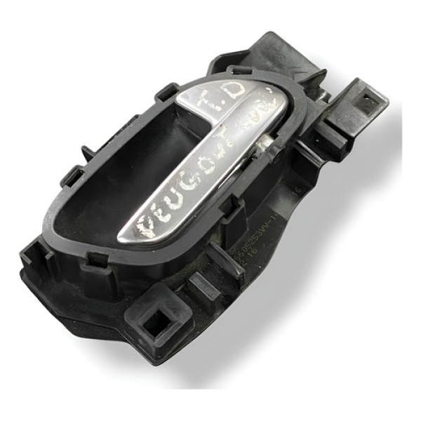 Maçaneta Interna Traseira Direita Peugeot 208 2013 303965 Prateado Traseira