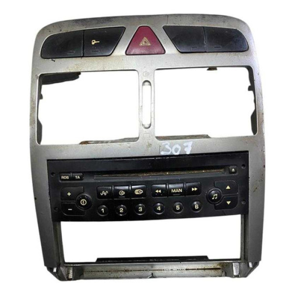 Moldura Central Painel Com Radio Peugeot 307 Sw 2.0 2005/10