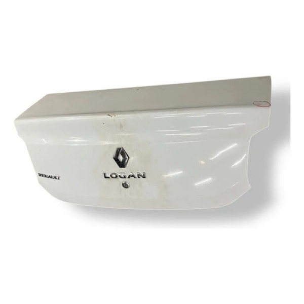Tampa Traseira Porta Malas Renault Logan 2014 A 2021 Detalhe Branco