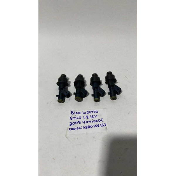  Bicos Injetores Fiat Stilo 1.8 2005 0280156153 (unidade) 