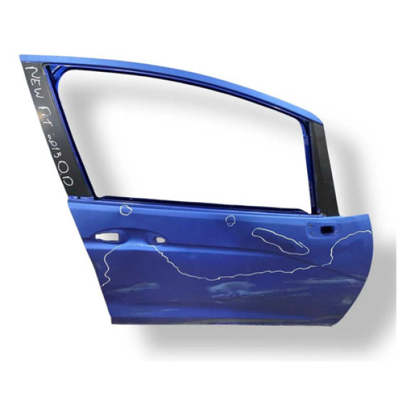Porta Dianteira Direita Honda Fit 2015 2016 2017 Detalhe Dianteira Direita Azul