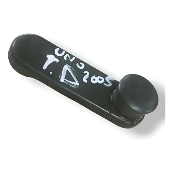 Manivela Vidro Porta Traseira Direita Fiat Uno Mille 2005 Preto