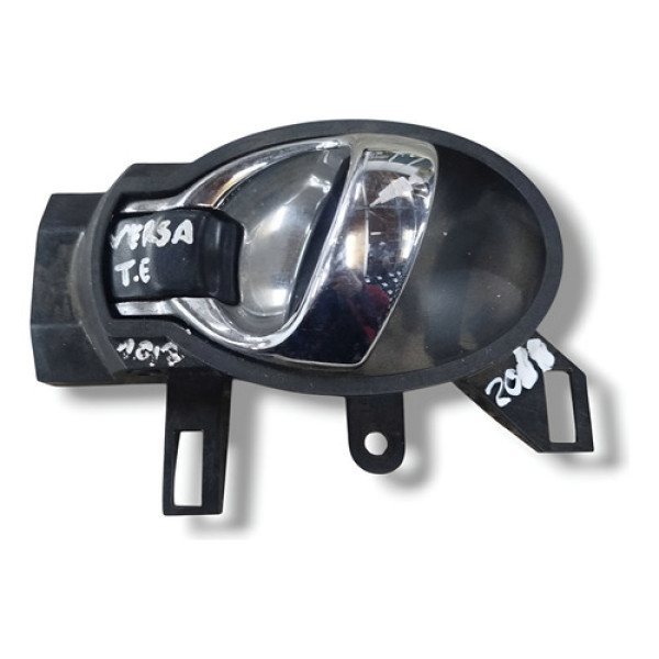 Maçaneta Interna Traseira Esquerda Nissan Versa 2019 2020 Preto Traseira