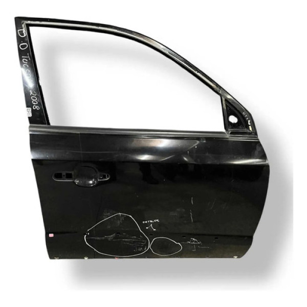 Porta Dianteira Direita Hyundai Tucson 2.0  2008 Detalhe Dianteira Direita Preto