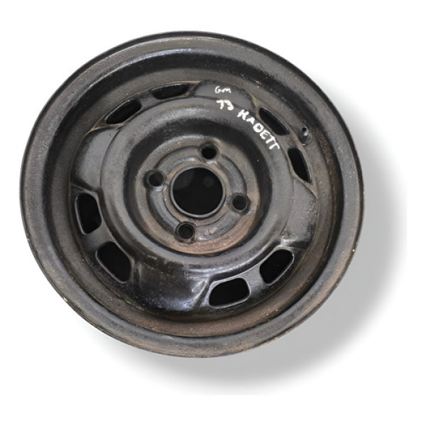Roda De Ferro Aro 13 Avulsa Chevrolet Kadett Preto