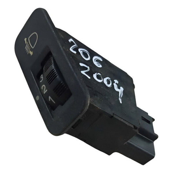 Botao Regulagem Luz Farol Peugeot 206 1.4 2004 9256992 Preto
