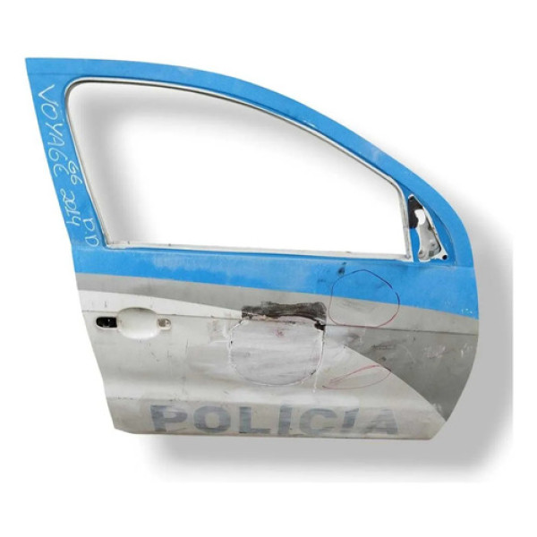 Porta Dianteira Direita Volkswagen Voyage 2014 2015 Detalhe Dianteira Direita Branco