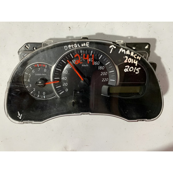 Painel Instrumentos Nissan March 14/15 C/detalhe 248109lh1a Preto