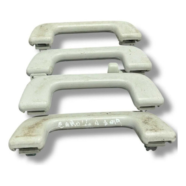 Kit Puxador Alca Teto Toyota Corolla 2015 2016 2017 2018 Cinza Dianteira