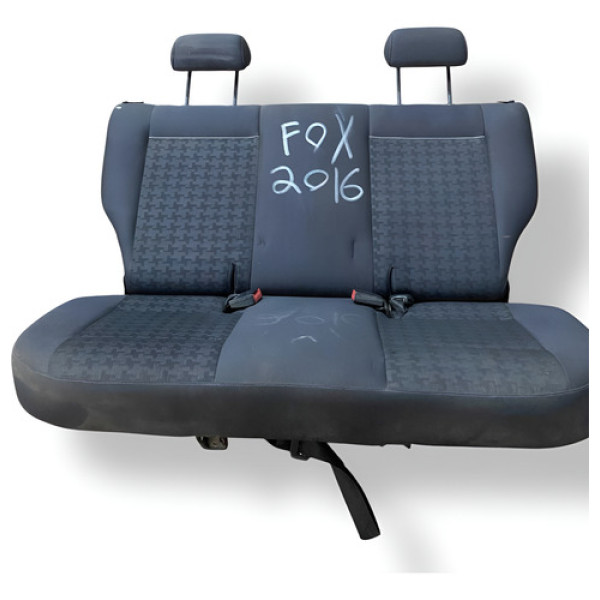 Assento E Encosto Banco Traseiro Volkswagen Fox 2016 2017 Preto