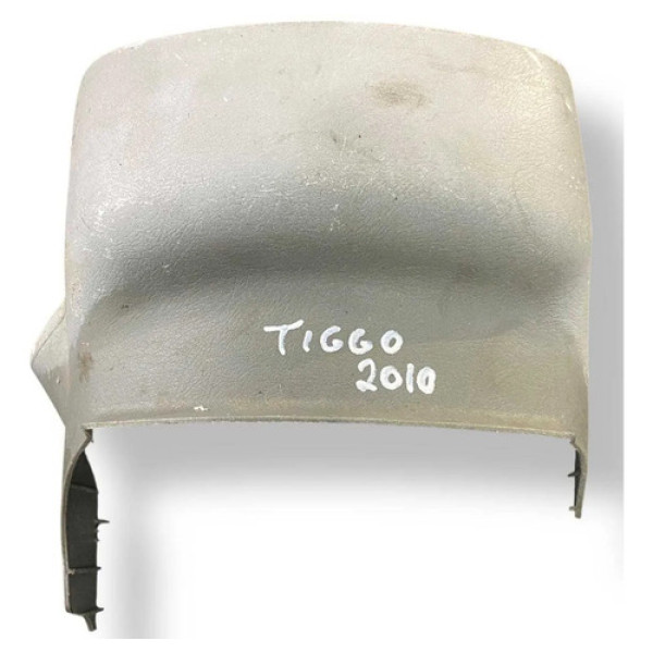 Moldura Frontal Coluna Painel Chery Tiggo 2 - 2009 2010 2011 Preto Listras