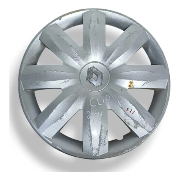 Calota Roda Aro 14 Renault Clio 1.0 2004/2007 =1 8200453176 Prateado