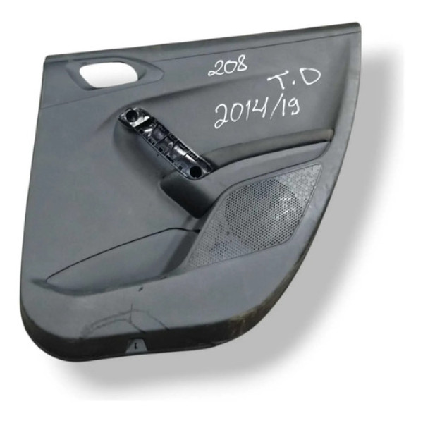 Forro Porta Traseira Direita Peugeot 208 2014 - 9801305077