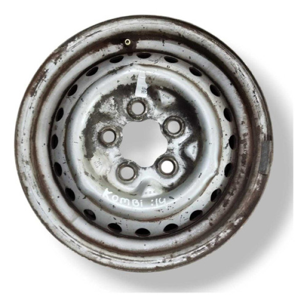 Roda De Ferro Aro 14 Volkswagen Kombi 5 Furos Cinza