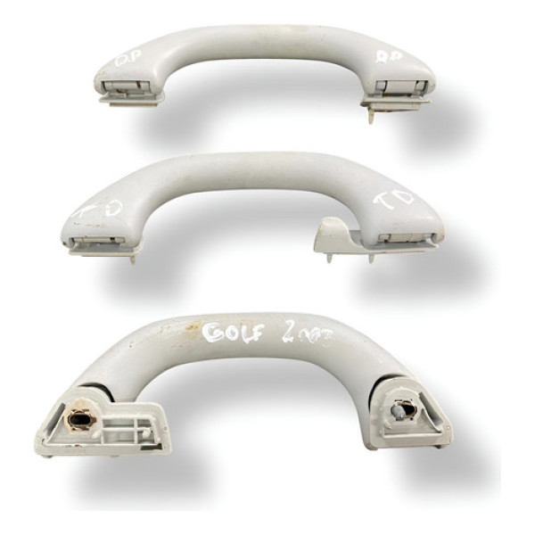 Kit 3 Alça De Teto Volkswagen Golf 2003 2004 2005 2006 2007 Preto