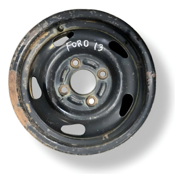 Roda Avulsa Ferro Aro 13 Ford Preto