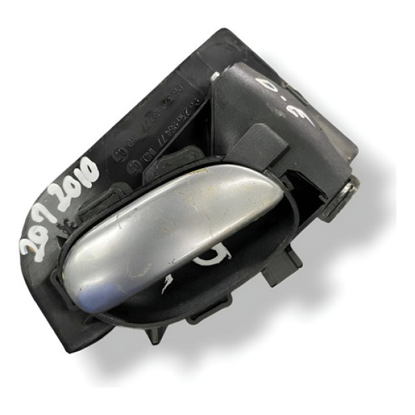 Maçaneta Interna Diant Esquerda 207 Passion 2010 9623698477 Prateado Dianteira