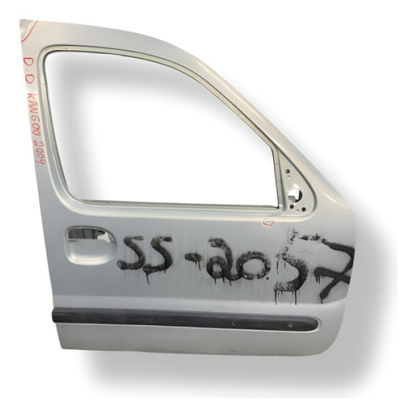 Porta Dianteira Direita  Renault Kangoo 2004 2005 Detalhe - Dianteira - Direita - Prateado