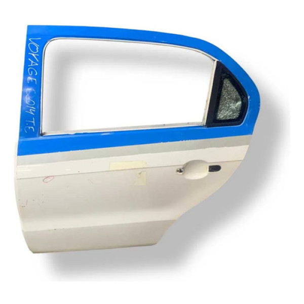 Porta Traseira Esquerda Volkswagen Voyage 2014 2015 Detalhe Traseira Esquerda Branco