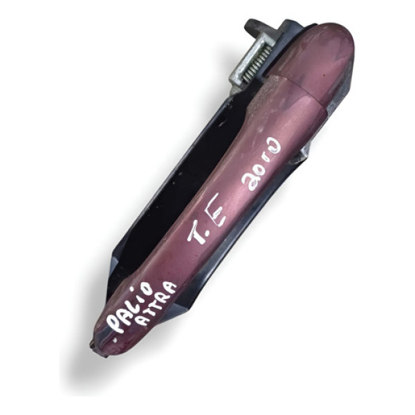 Maçaneta Externa Traseira Esquerda  Palio Attractive 2010 Vermelho Traseira