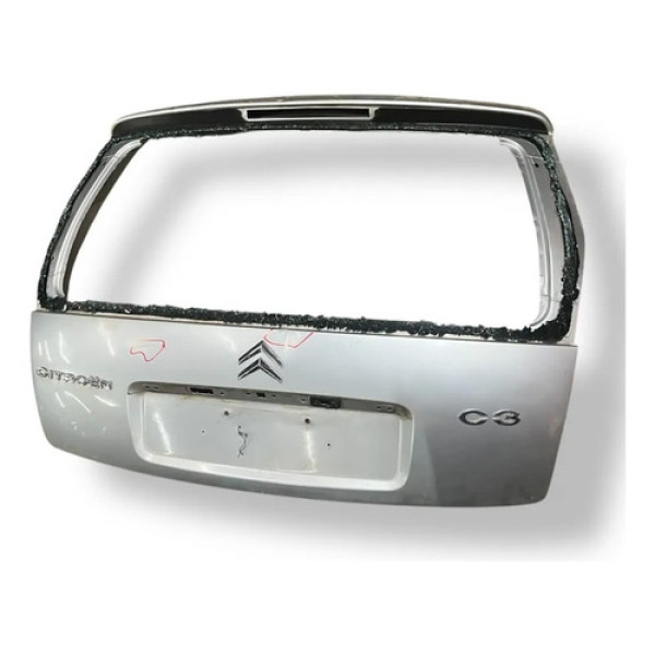 Tampa Traseira/porta Malas Citroën C3 2006/2011 Com Detalhe Prateado