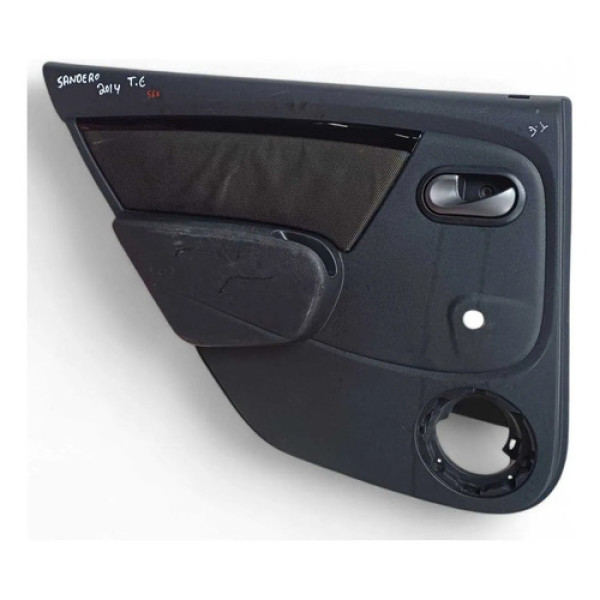   Forro Porta Traseira Esquerda Renault Sandero 2008/2014 Preto