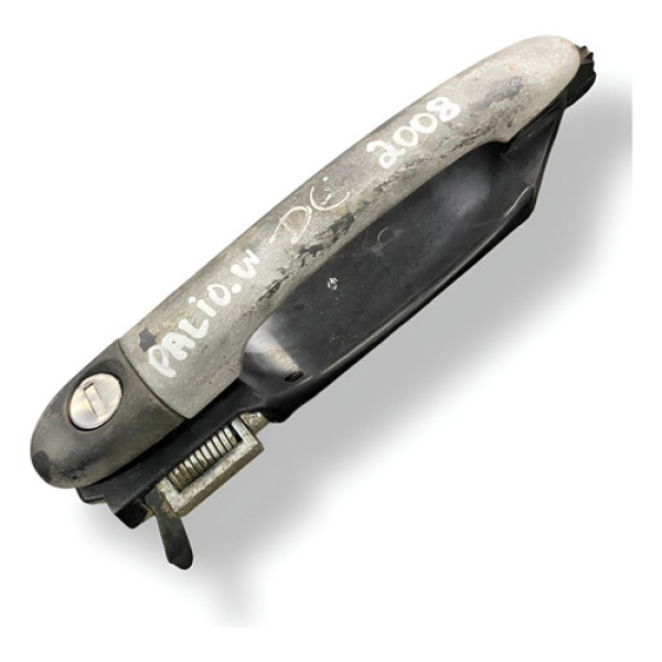 Maçaeta Externa Dianteira Esquerda Fiat Palio Weekend 2008 Prateado Dianteira