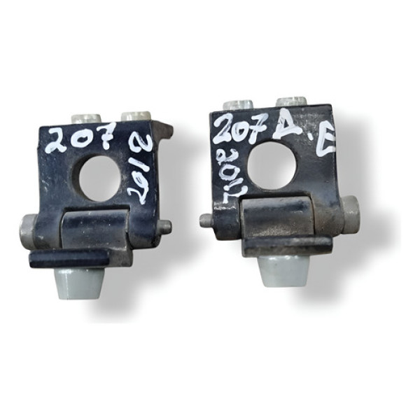 Par Dobradiças Porta Dianteira Esquerda Peugeot 207 2012 