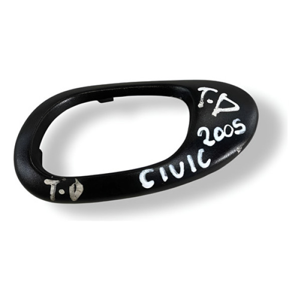 Moldura Maçaneta Interna Tras Direita 207 2012 962840497705 Preto Traseira