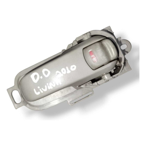 Maçaneta Interna Dianteira Direita Nissan Livina 2010 2011 Cinza Dianteira