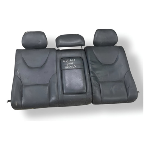 Encosto Banco Couro Volvo S60 2001 2002 2003 2004 2005  Preta