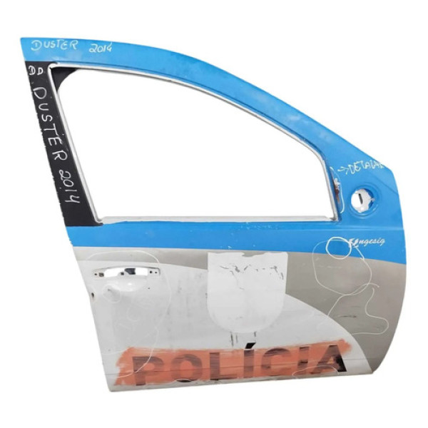 Porta Dianteira Direita Renault Duster 2.0 2014 2015 Detalhe Dianteira Direita Branco