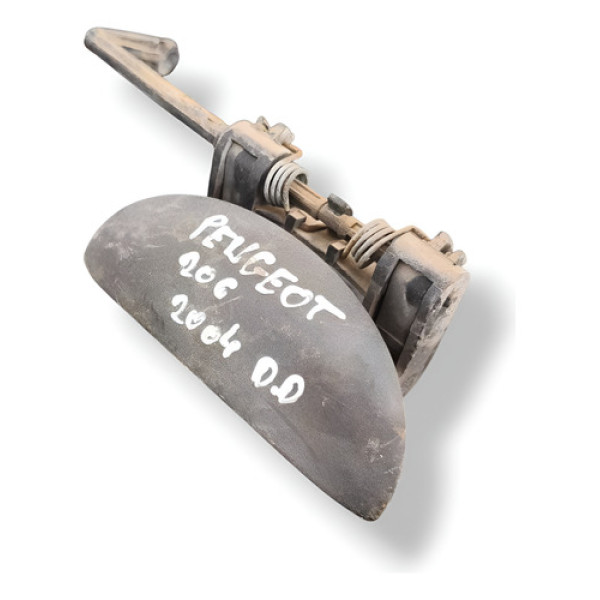 Maçaneta Externa Porta Dianteiro Direito Peugeot 206 2004 Preto Dianteira