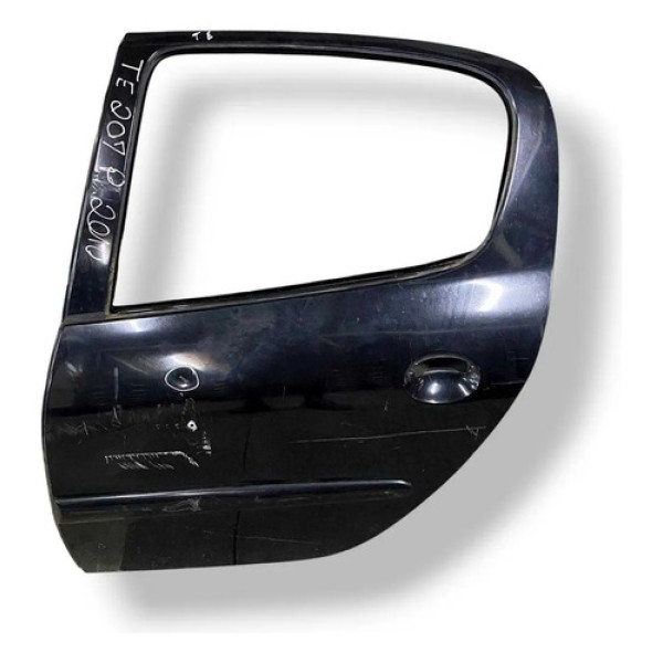 Porta Traseira Esquerda Peugeot 207 Passion 1.6 2010 Detalhe Traseira Esquerda Preto