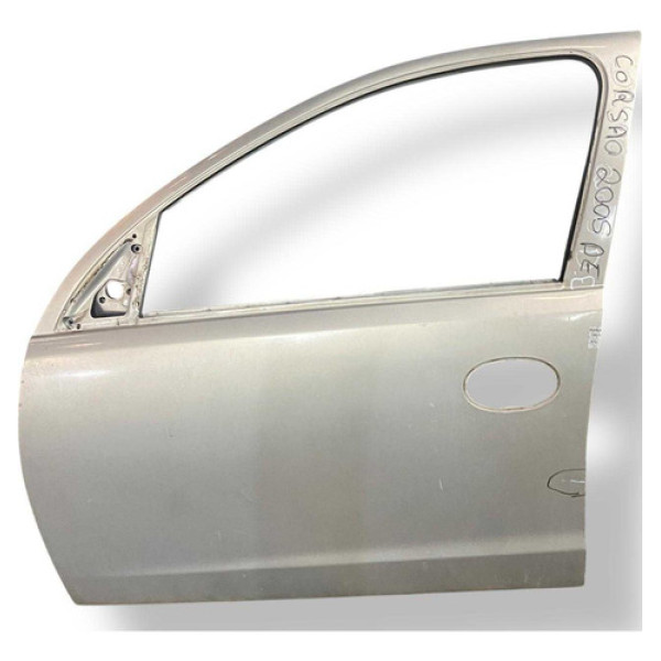 Porta Dianteira Esquerda Chevrolet Corsa 2003 2004 2005 2006 Dianteira Esquerda Cinza