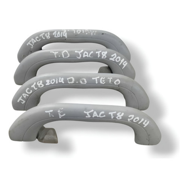 Jogo De Alças Puxador Teto Pqp Jac T8 2013 2014 Prateado