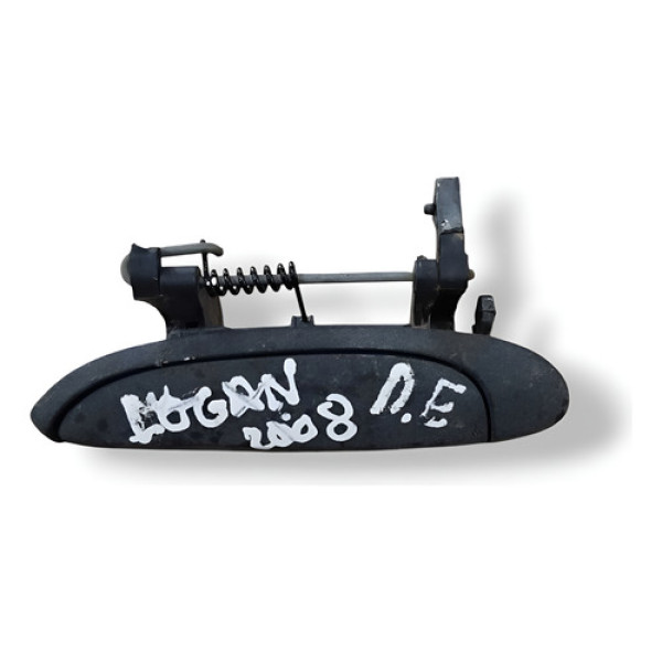 Maçaneta Externa Dianteira Esquerda Logan 2008 7700433075 Preto Dianteira